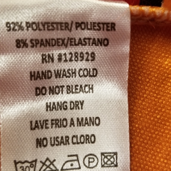 Pumpkin color fall wide leg pants by Lovepoem size large - Picture 4 of 10